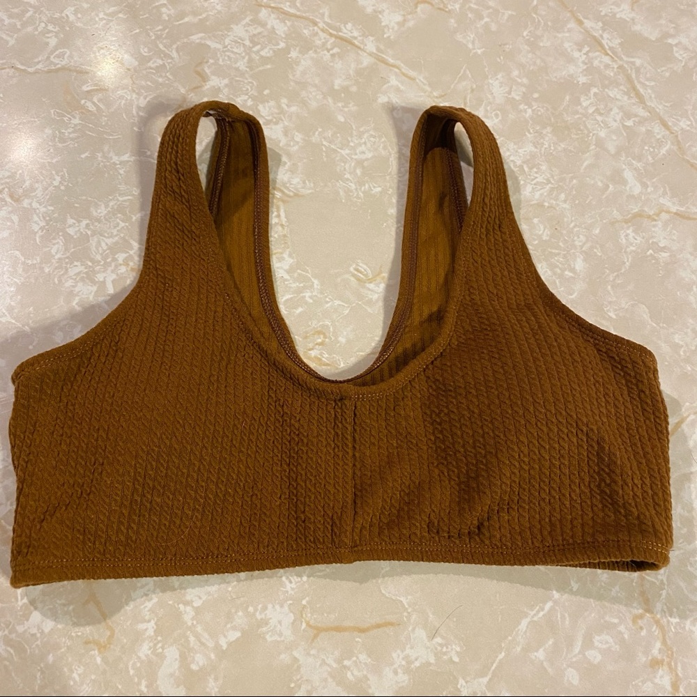 Shein Brown Bikini Top Women’s Size Small - Like New